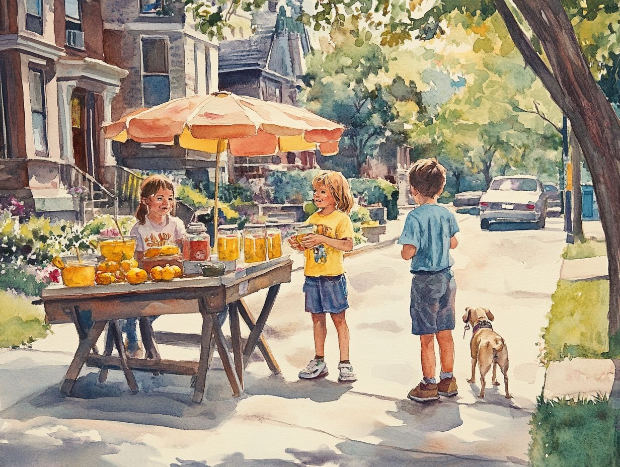 4. Lemonade Stand or Bake Sale